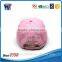 100% cotton 6 panel pink custom baseball cap