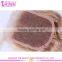 High quality brazilian hair loose wave lace closure middle parting cheap lace front closure