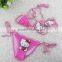 professional factory kids string bikini, Girls Swimwear kitty