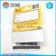 Good quality PVC gift Business card with matching printing backer/holder