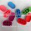 silicone portable 6 cavity small pill box