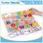 High quality wood toy alphabet learning puzzle for preschool children