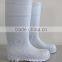 pure white 2017 ankle gumboots,pvc safety shoes,cheap work boots