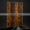 Chinese Classic Furniture Four Panel Folding Screen, Traditional Hand Painting Decorative Wood Floor Screen