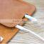 Portable genuine leather pouch smart phone case with earphone for iphone 7/7 Plus