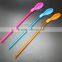 china hot selling large 2 in 1 plastic spoon drinking straws Mixing Spoon Stirrer