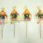 Paper straw and fabric scarecrow for autumn and harvest decoration