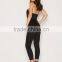 Panelled padded cups strapless jumpsuit for women with three quarter sleeve