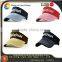 custom fashion sun visors with 3D embroidery