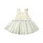 Summer baby girl dress boutique girl plain color high quality lace dress fashion party dress