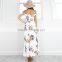 Maxnegio off shoulder backless bohemian girls smoking high slit dress