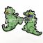 Promotional Crocodile Embroidery Patch,green embroidery patch