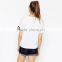 2017 top quality customized printed t shirts with stripe sleeves
