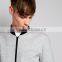 MGOO Men Custom Cotton Zip Up Coat Robbing Collar Tailored Jersey Bomber Jacket Grey Baseball Clothings