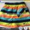Boy's Colorful Stripe Swimming Shorts, Beach Shorts.