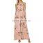 Lady Sexy Split Dress Floral Off Shoulder Party Maxi Dress