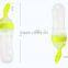 baby food feeding bottle/silicone feeding spoon for baby