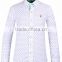 new design men's long sleeve slim fit shirt with contrast collar and cuff
