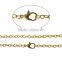 2016 Gold Plated Link Cable Chain With Lobster Claw Clasp Iron Based Alloy Jewelry Chain Necklace