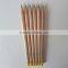 6pcs HB Basswood Pencils with dipped head in opp bag