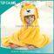 Top quality custom diy personalized bathrobes kids with animal hood