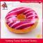 Various types custom plush stuffed cotton food pillow donut pillows