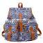 Summer and autumn wind ladies backpack canvas bag