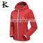 Woman jacket softshell hiking red jacket