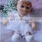 Factory Custom Plush Doll Black Girl 30cm With Hairs