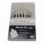12pcs Black Wooden Handle Bristle Painting Brush Set in PVC Box