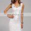 2015 Wholesale women fashion white dresses