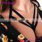 Fashionable Black Women Bra Harness Top Elastic Bralette Sexy