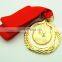 Guaranteed 100% OEM Custom Gold Metal Medal With Epoxy & Ribbon