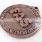 Zinc alloy antique copper plating custom emboss medal commemorative double-side medal