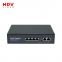 6 Port 100Mbps Ethernet Switch IEEE 802.3 Af POE Switch With Internal Power Adapter