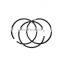 6BT 33 190-210 Diesel Engine Compression Piston Ring 3802421