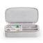 Factory direct jewelry storage box PU leather high-end jewelry zipper box portable jewelry box can be customized
