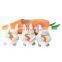 china supplier funny squeaky pet toy hide and seek carrot house srabbit toy set