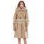 TWOTWINSTYLE Windbreaker For Women Lapel Long Sleeve High Waist With Sashes Loose Casual