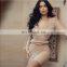 LAITE D2191 Hot sales fashion v-neck bodycon lace sexy dresses women pleated high waist casual dresses