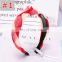 5colors Wholesale woman Knitted Rhombus Vintage Cross Hair Bands Winter Women Knot Plastic Hairbands Headbands For Women
