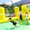 Outdoor Movable Giant air pop up inflatable soccer arena,inflatable water soap slippy football sport game