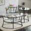 Fresh simple model hot selling cheap price tempered glass dining table