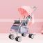 one hand folding multi function compact luxury prams baby seat stroller