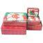 Christmas gift tin box