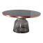 Contemporary Bell glass side coffee table small round coffee table for living room