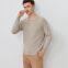Men's Fashion Solid Color Wool Sweater Pure Color Cashmere O Neck Sweater
