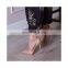 High Heel Ankle Strap  Patent Material Buckle Summer New Women Thick Heel Sandals Large Size Women Shoes