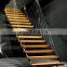 High Quality Beech Wood Vertical Wire Railing Stainless Steel Cable stair floating staircase