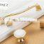 Ceramic Hand Drawer Handle Door Handle European Dresser Wardrobe Furniture Handle & Knob Cabinet Rose Gold , Stock Zinc Alloy